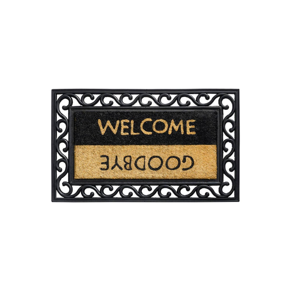 Hamat Impala 369 Welcome Goodbye - Kokosmat naturel met tekst - 45 x 75 cm