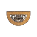 Hamat Mathara 317 Welcome - Kokosmat naturel halfrond - 45 x 75 cm