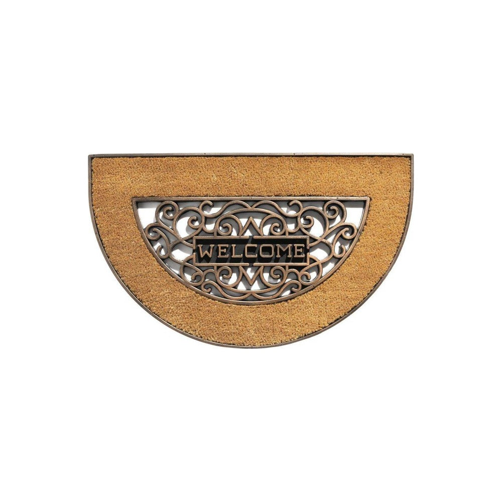 Hamat Mathara 317 Welcome - Kokosmat naturel halfrond - 45 x 75 cm