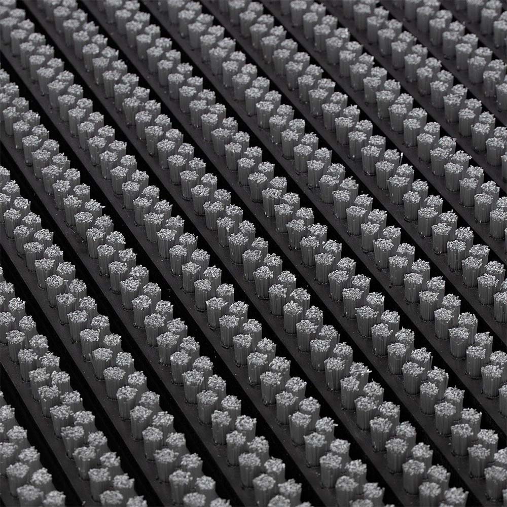 Hamat Outline 116 Grigio Donkergrijs Zwart – Borstelmat buiten