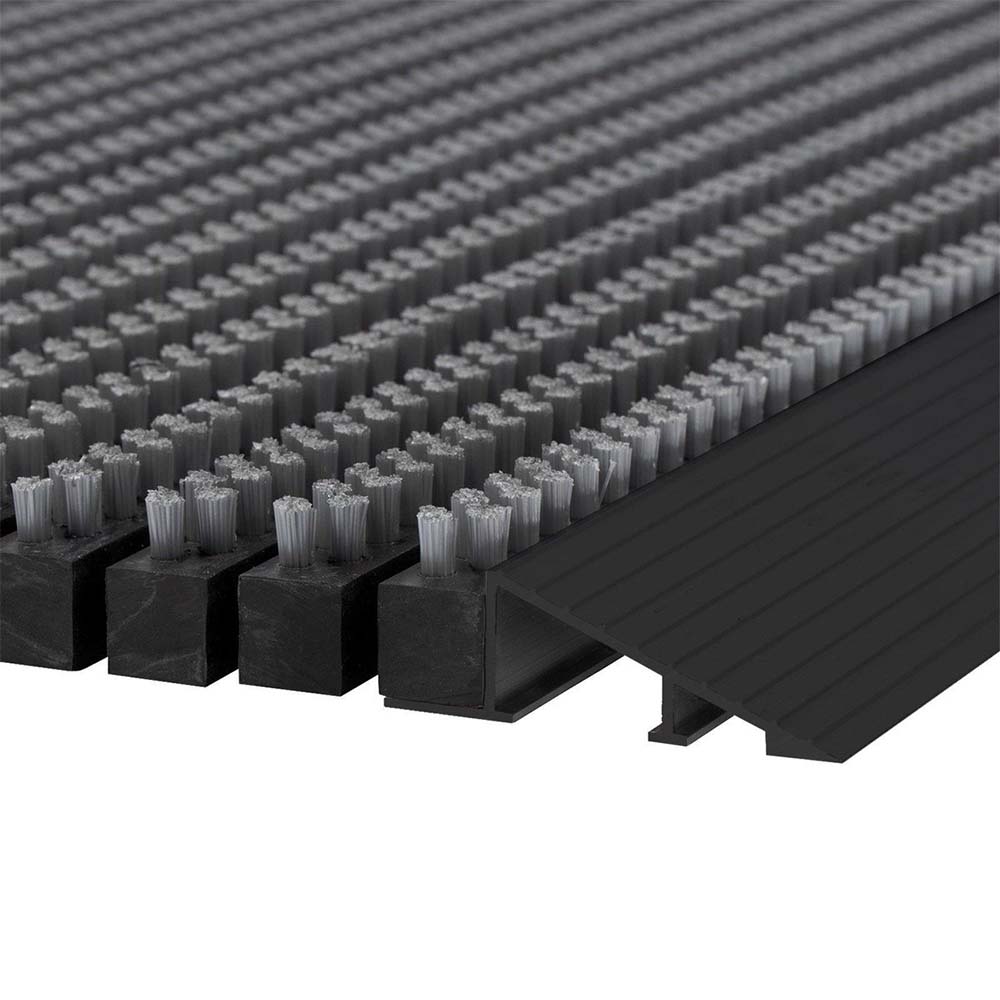 Hamat Outline 116 Grigio Donkergrijs Zwart – Borstelmat buiten