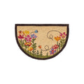 Hamat Ruco Print Flowers - Kokosmat halfrond met bloemen - 40 x 60 cm
