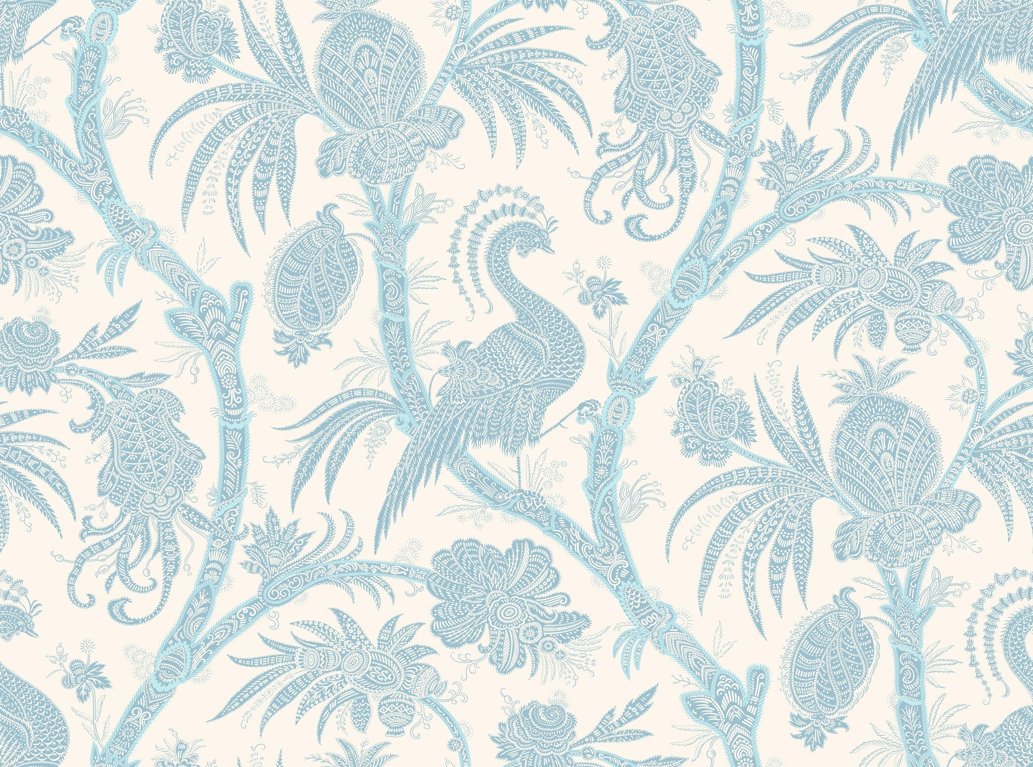 Staal Hookedonwalls Scalamandré Balinese Peacock JV26041