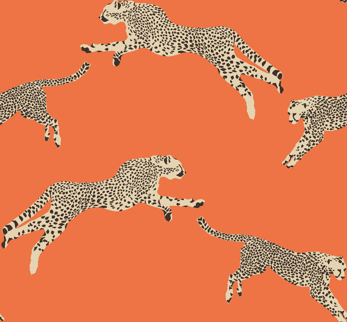 Staal Hookedonwalls Scalamandré Leaping Cheetah JV26017