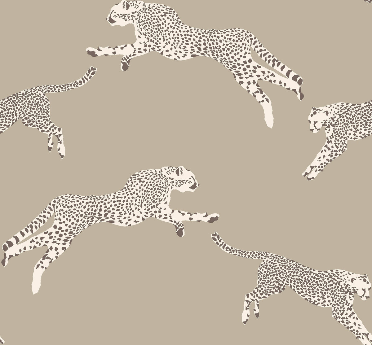 Staal Hookedonwalls Scalamandré Leaping Cheetah JV26021