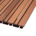 Buitenpaneel massief hout duo latten