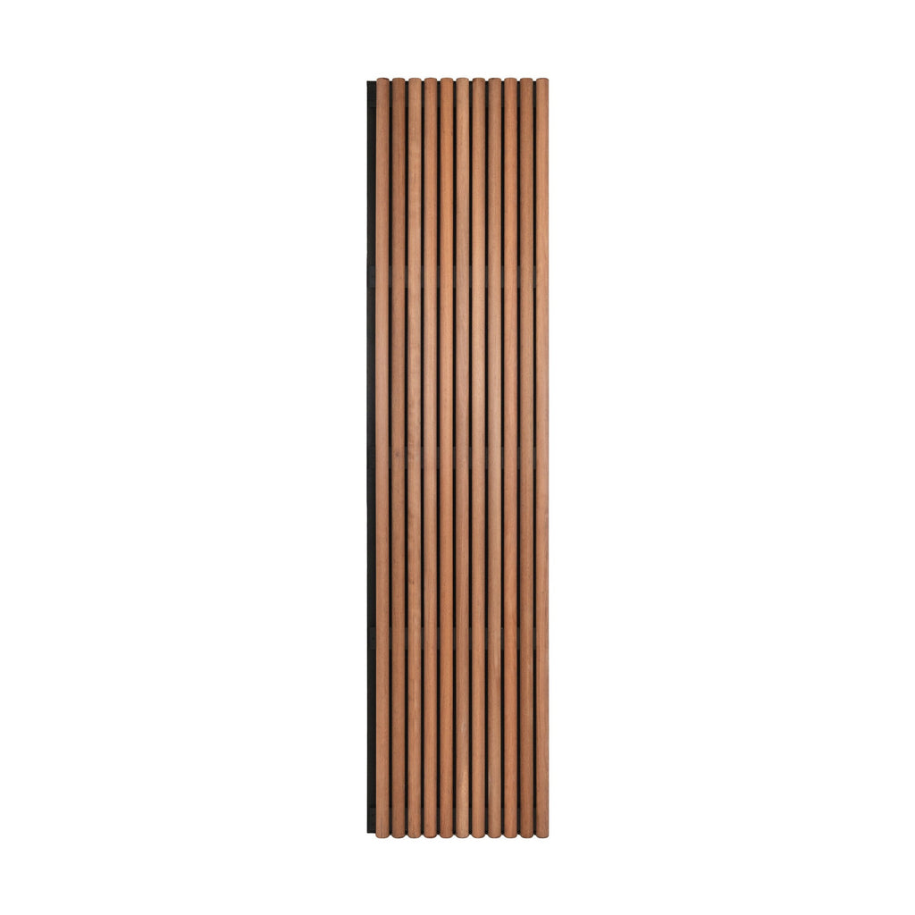 Buitenpaneel massief hout halfronde latten
