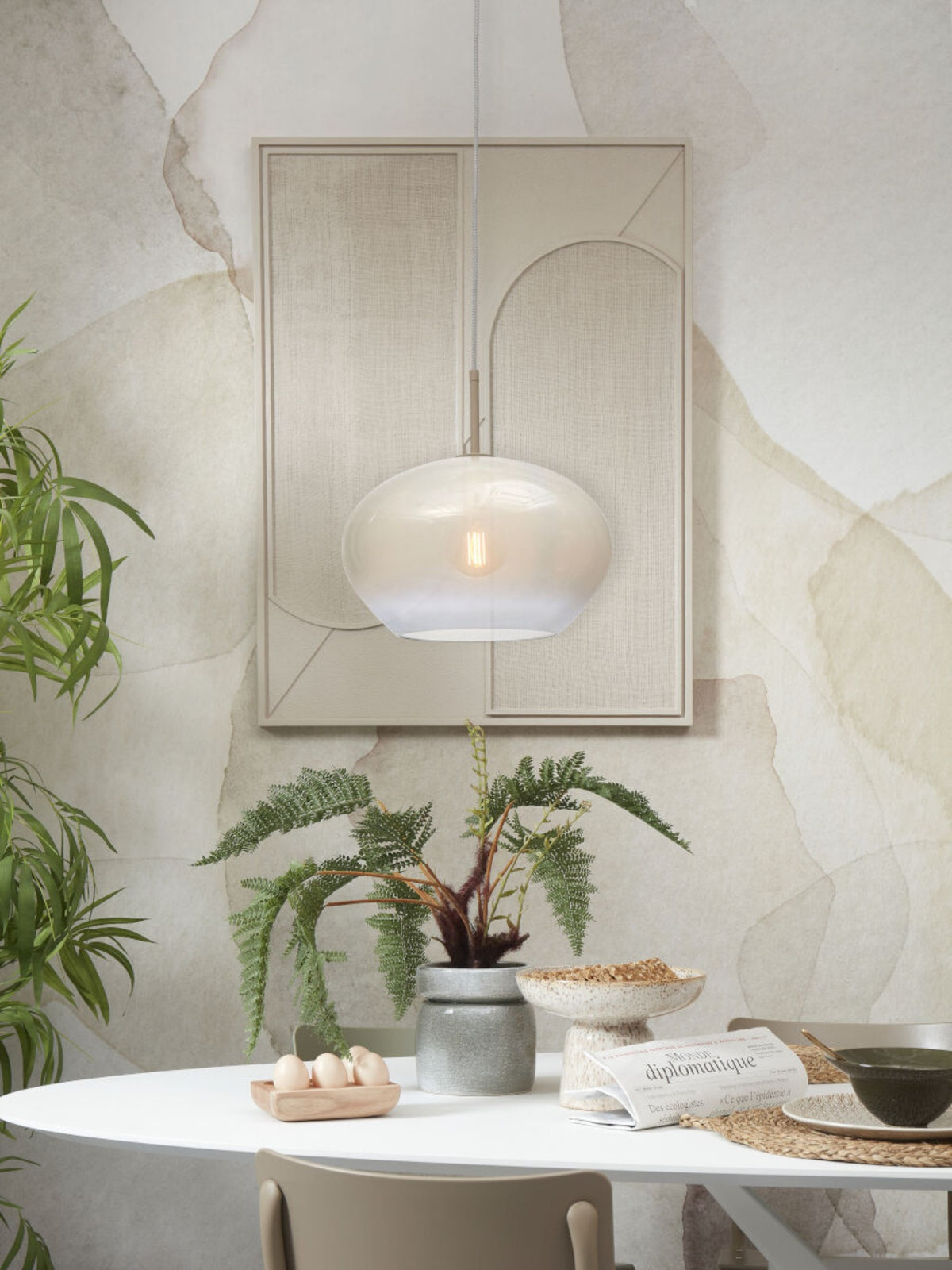 it's about RoMi Hanglamp Bologna - Witte kleurverloop