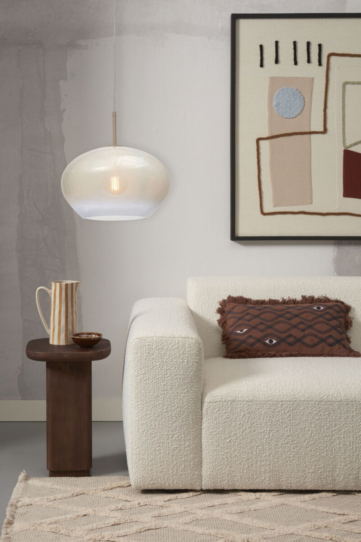 it's about RoMi Hanglamp Bologna - Witte kleurverloop