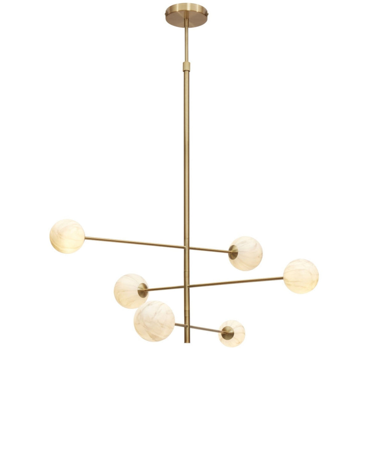 it's about RoMi Hanglamp Carrara 3-stangs - Goud - Getint glas