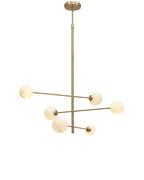 it's about RoMi Hanglamp Carrara 3-stangs - Goud - Getint glas