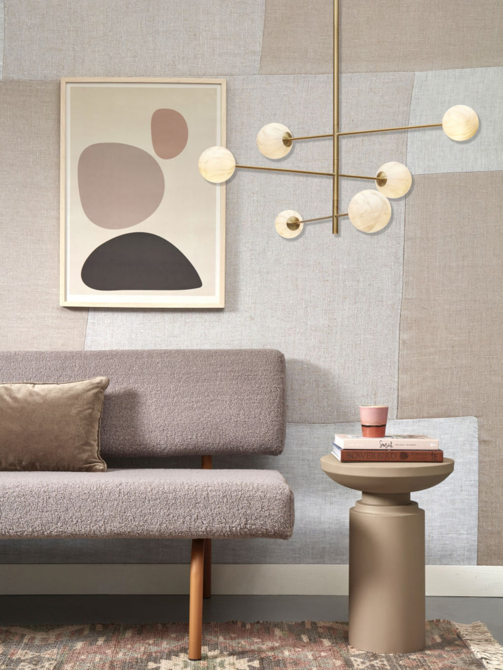 it's about RoMi Hanglamp Carrara 3-stangs - Goud - Getint glas