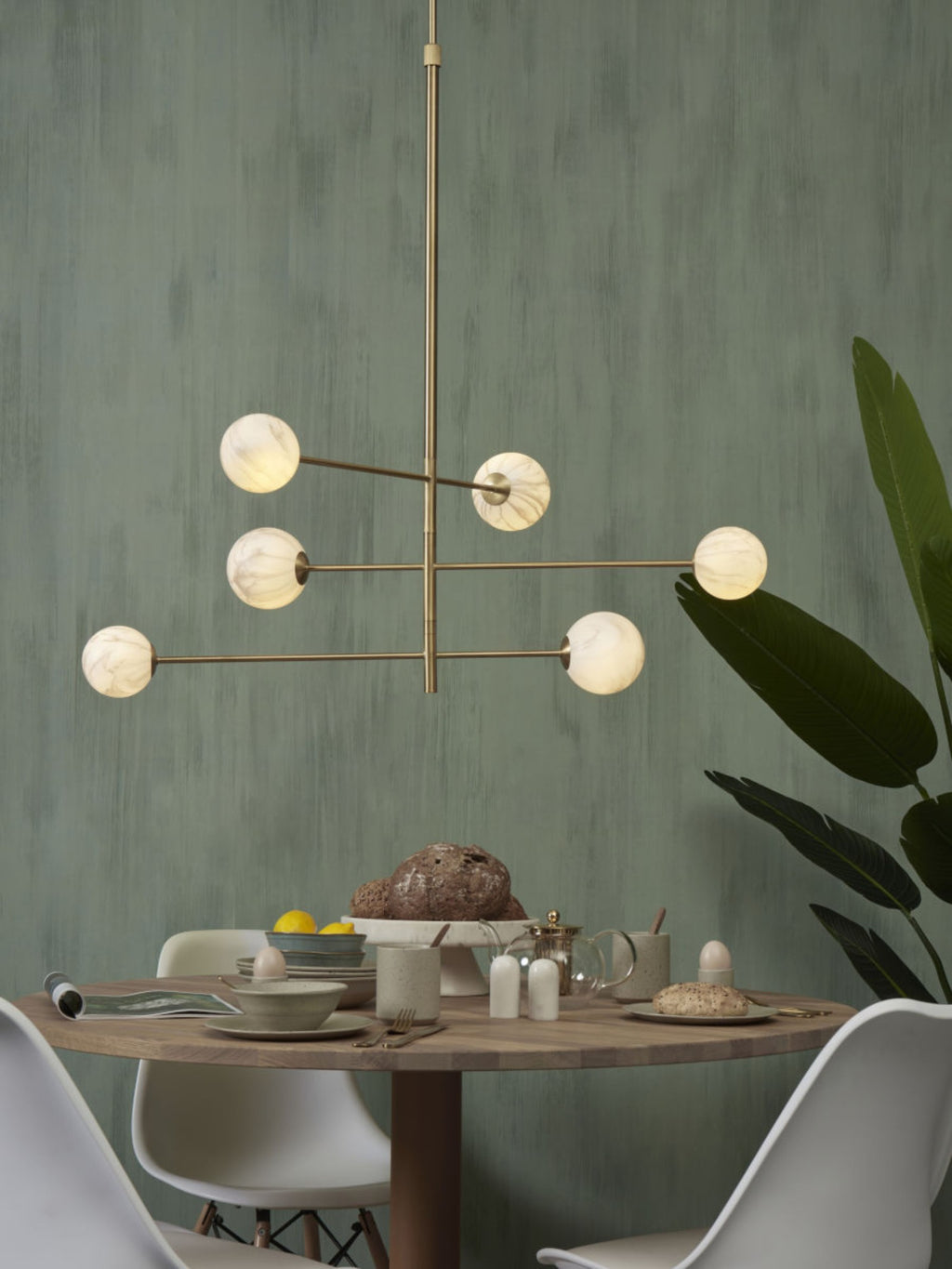 it's about RoMi Hanglamp Carrara 3-stangs - Goud - Getint glas