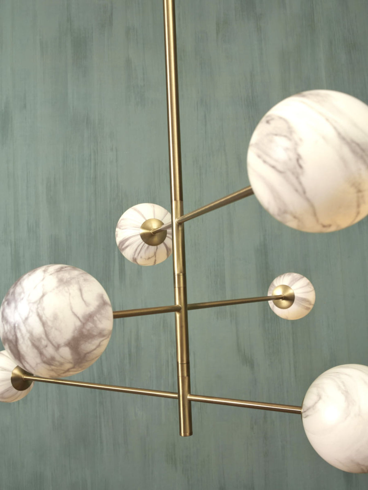 it's about RoMi Hanglamp Carrara 3-stangs - Goud - Getint glas