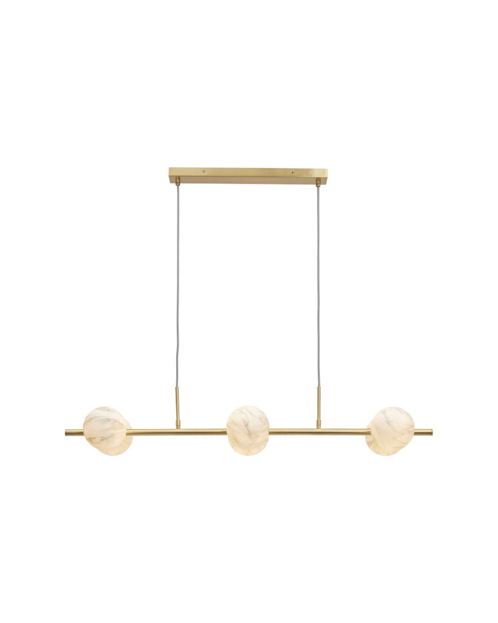 it's about RoMi Hanglamp Carrara 6-lamps - Goud - Getint glas