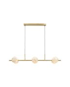 it's about RoMi Hanglamp Carrara 6-lamps - Goud - Getint glas