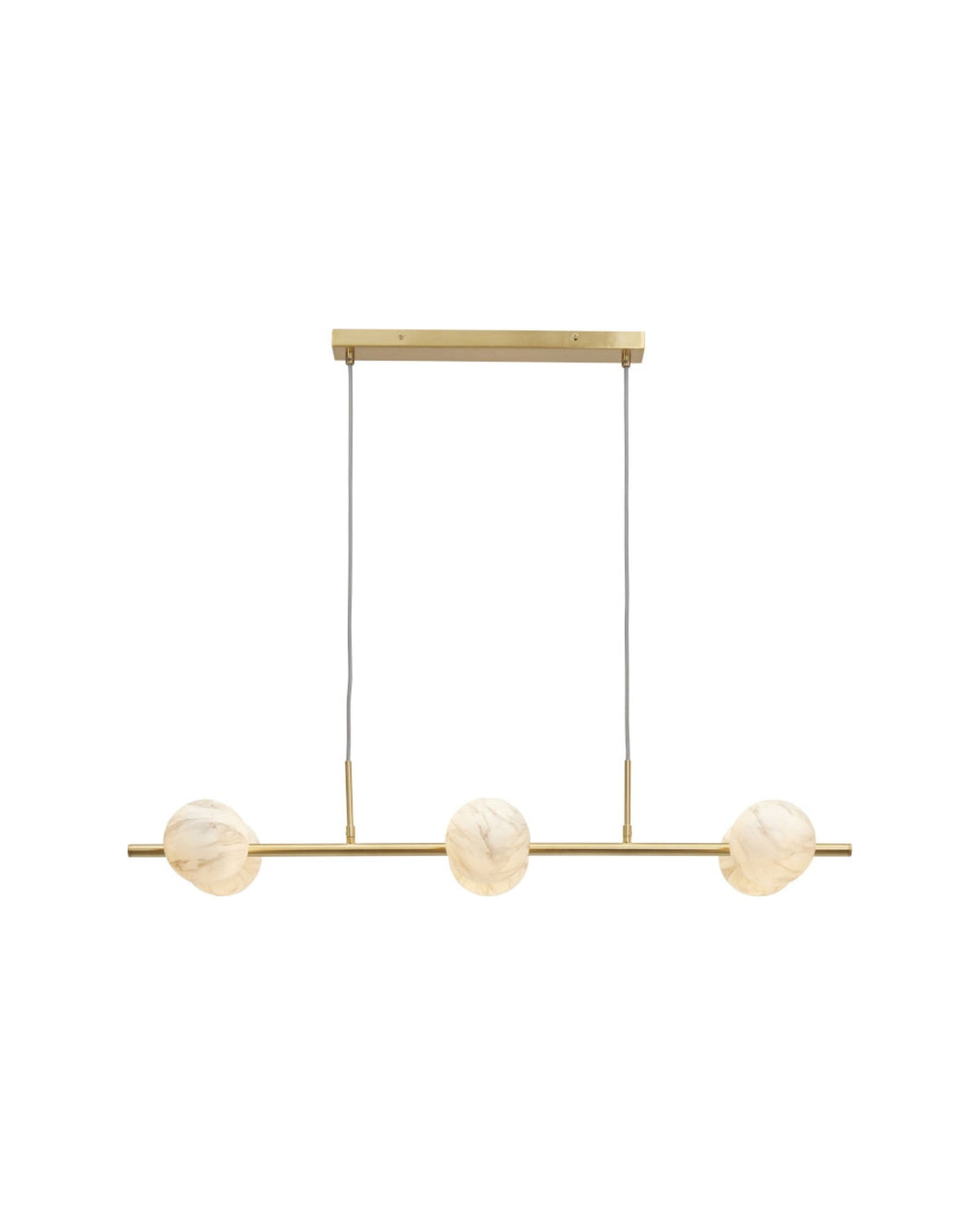 it's about RoMi Hanglamp Carrara 6-lamps - Goud - Getint glas