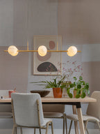 it's about RoMi Hanglamp Carrara 6-lamps - Goud - Getint glas