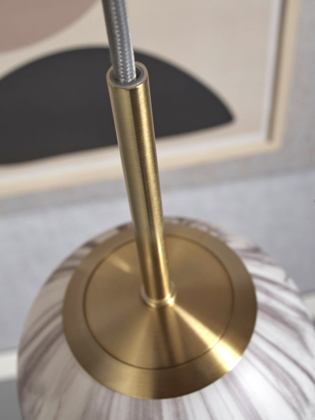 it's about RoMi Hanglamp Carrara - Goud - Getint glas