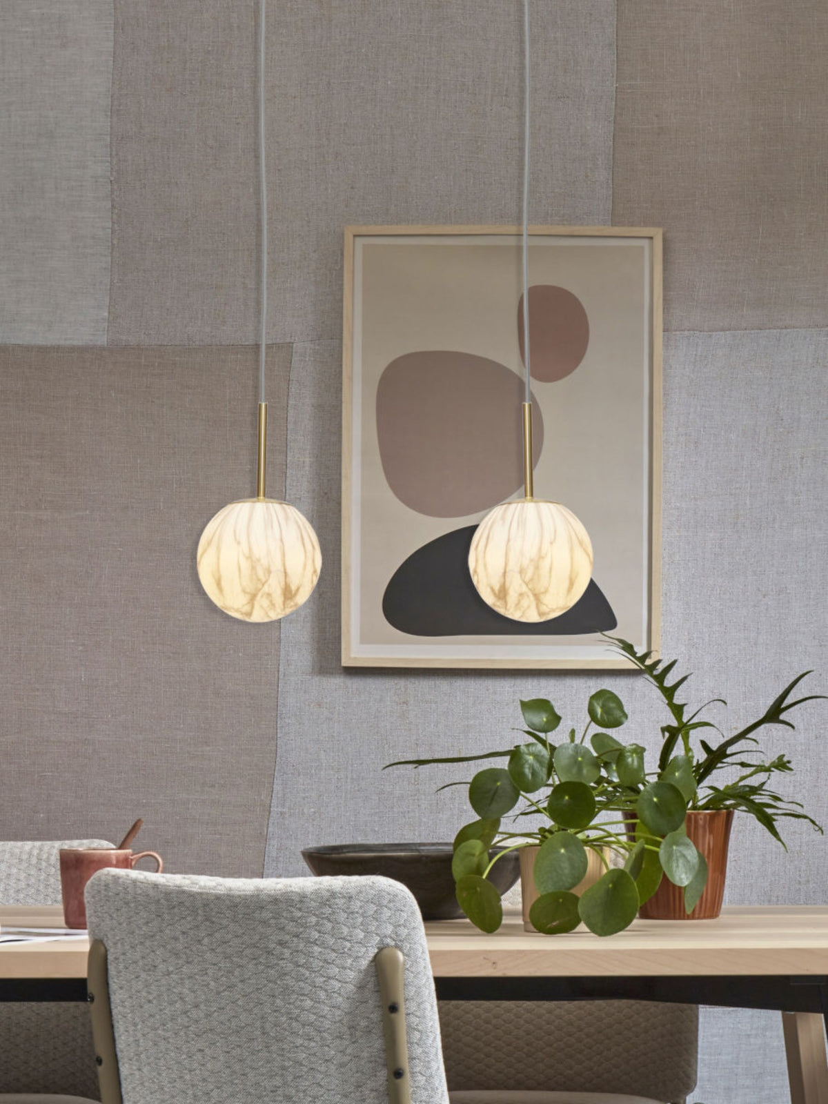 it's about RoMi Hanglamp Carrara - Goud - Getint glas