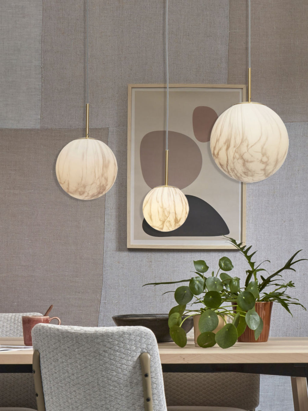 it's about RoMi Hanglamp Carrara - Goud - Getint glas