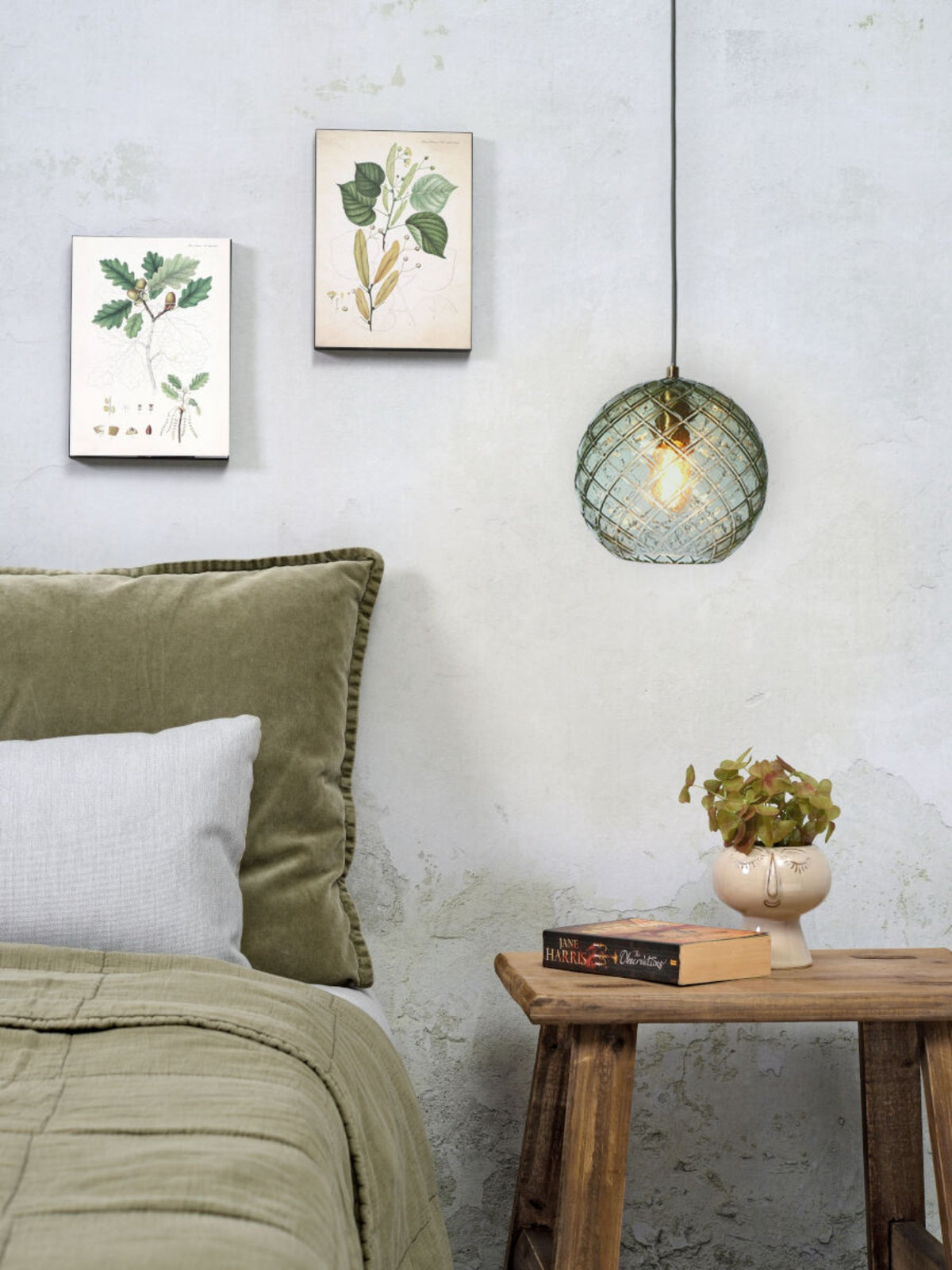 it's about RoMi Hanglamp Venice Bol - Groen - Goud