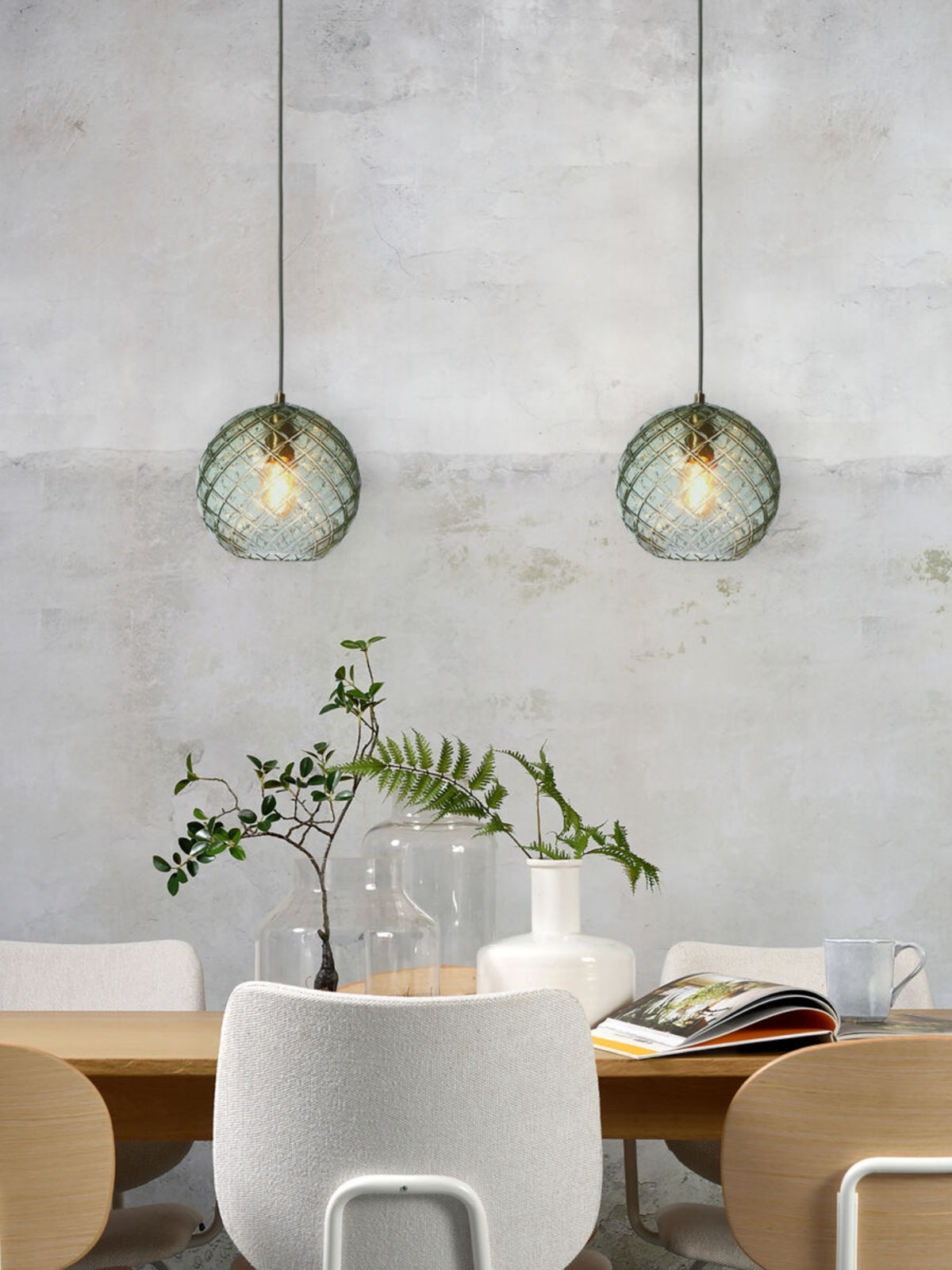 it's about RoMi Hanglamp Venice Bol - Groen - Goud