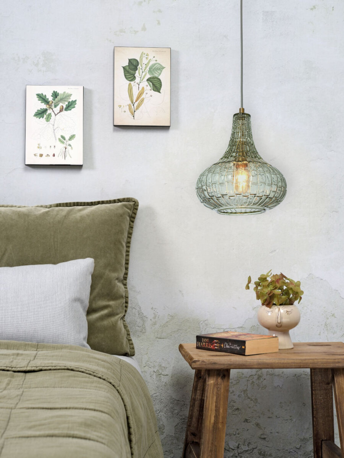 it's about RoMi Hanglamp Venice Druppel - Groen Goud