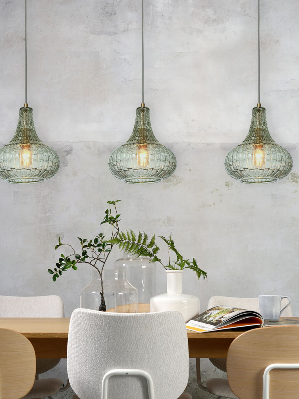 it's about RoMi Hanglamp Venice Druppel - Groen Goud