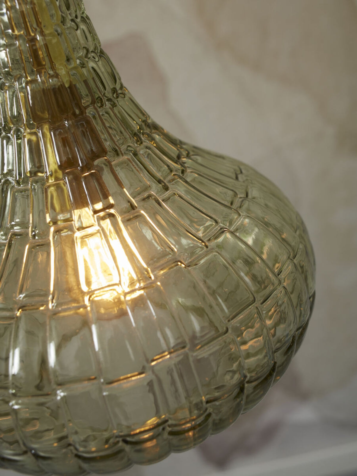 it's about RoMi Hanglamp Venice Druppel - Groen Goud