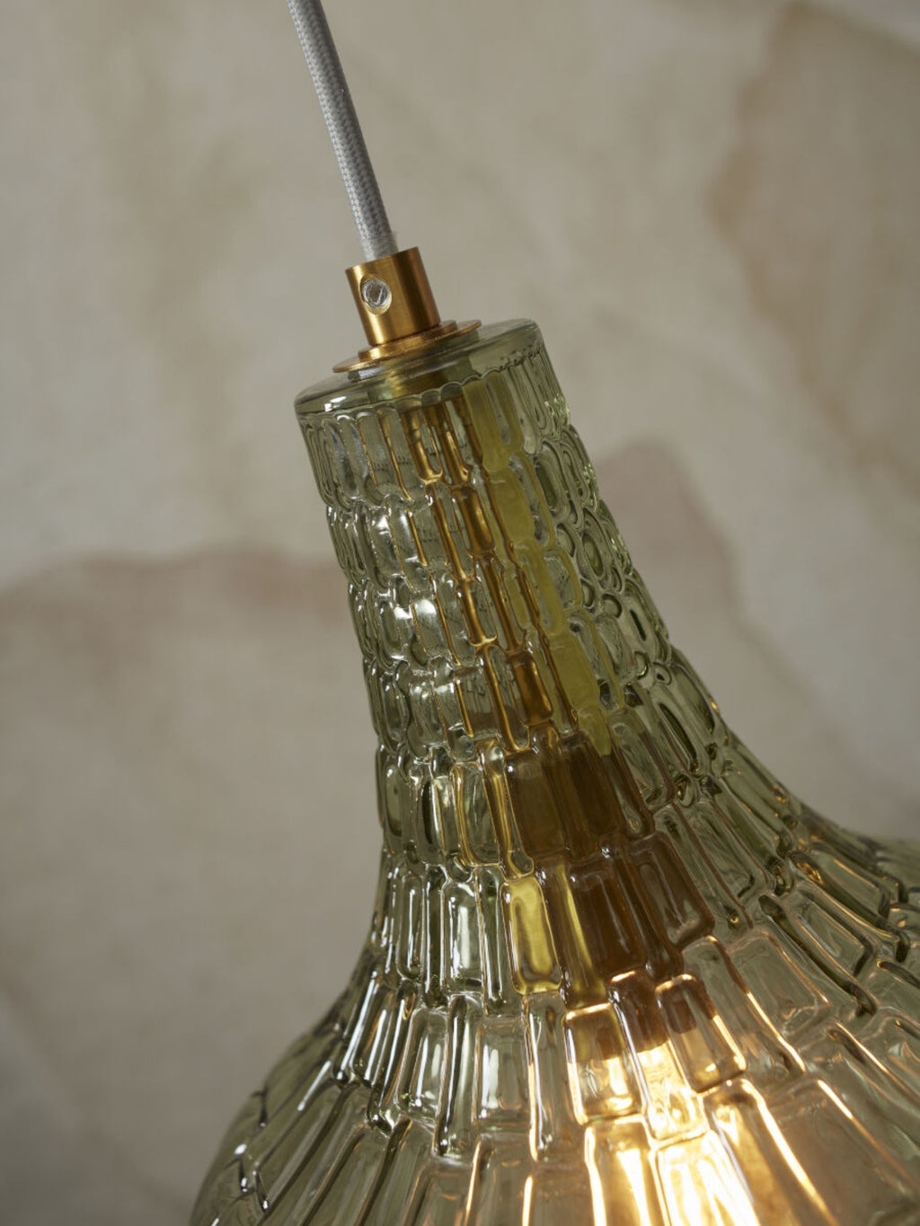 it's about RoMi Hanglamp Venice Druppel - Groen Goud