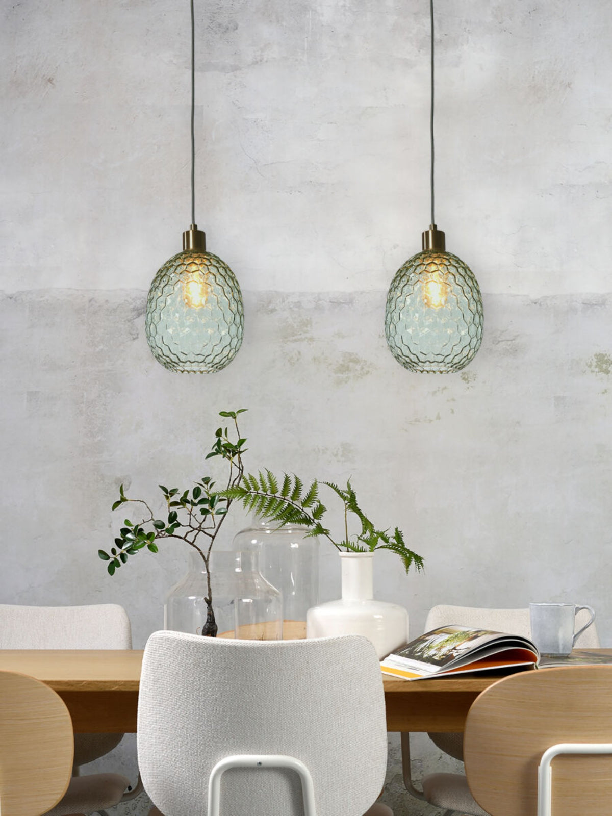 it's about RoMi Hanglamp Venice Ovaal - Groen Goud