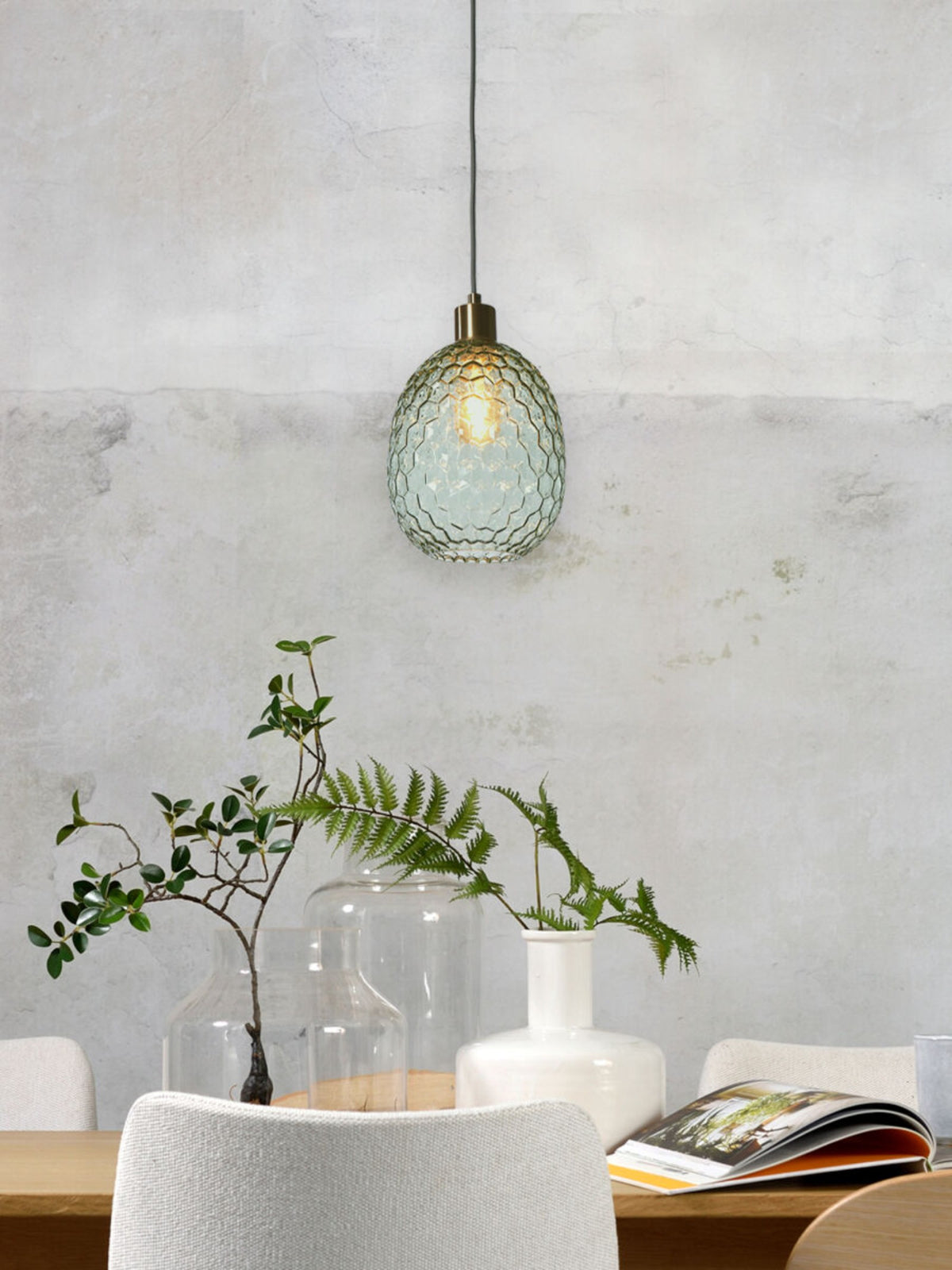 it's about RoMi Hanglamp Venice Ovaal - Groen Goud