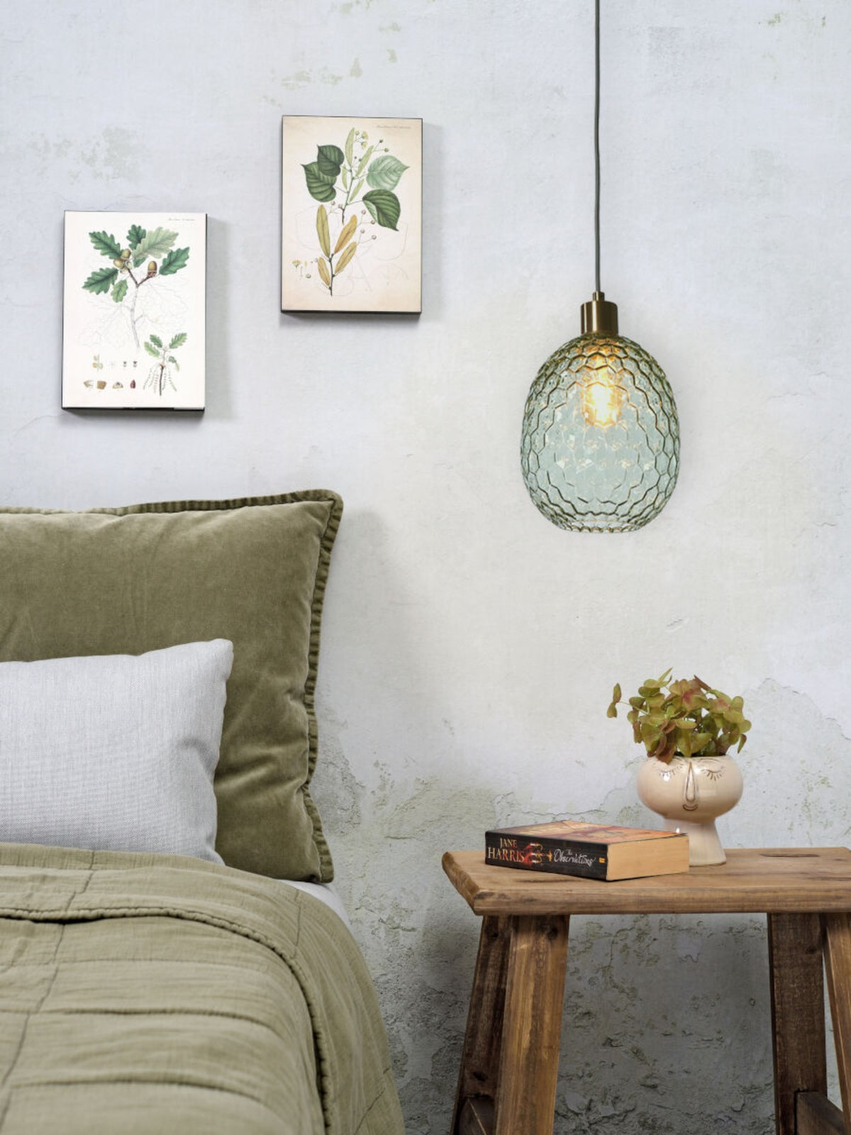 it's about RoMi Hanglamp Venice Ovaal - Groen Goud