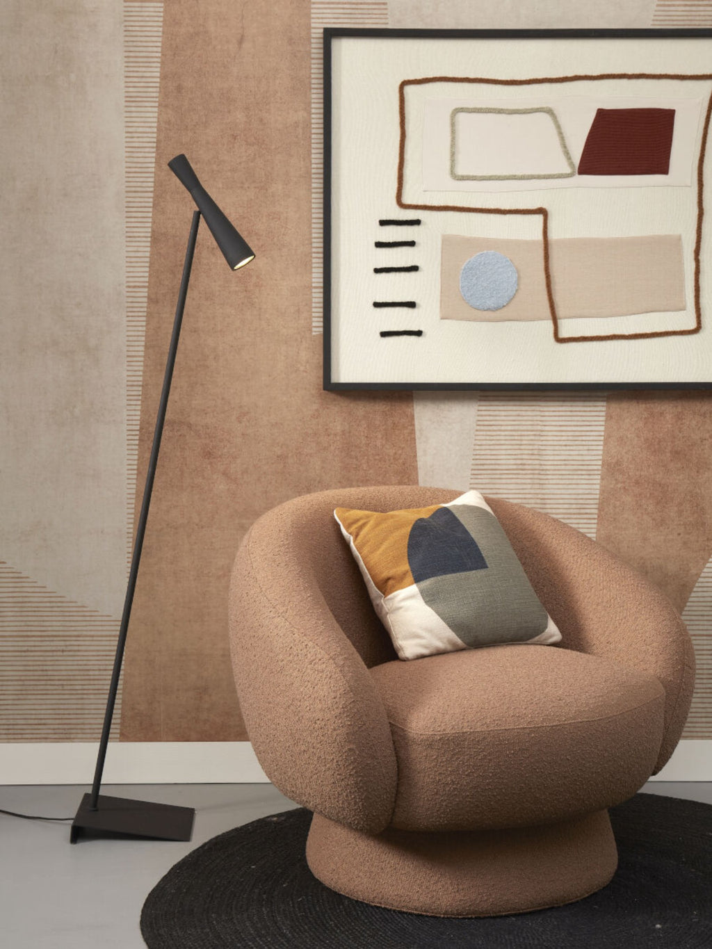 it's about RoMi Staande Lamp Bordeaux - Zwart