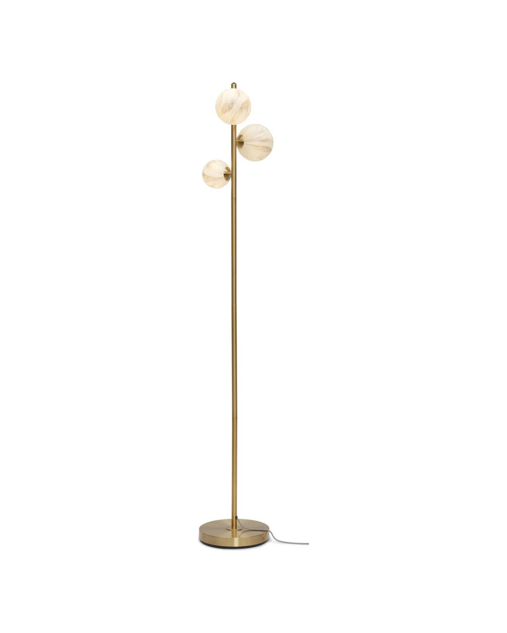 it's about RoMi Staande Lamp Carrara 3-lamps - Goud - Getint glas