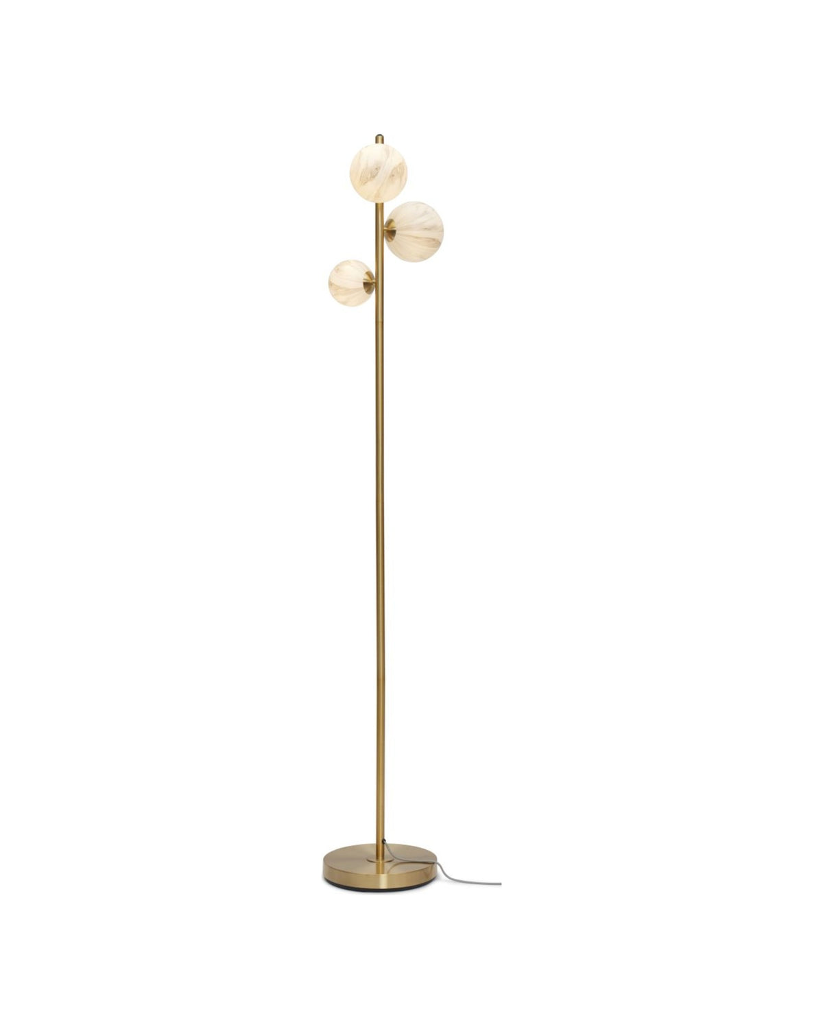 it's about RoMi Staande Lamp Carrara 3-lamps - Goud - Getint glas