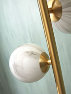 it's about RoMi Staande Lamp Carrara 3-lamps - Goud - Getint glas