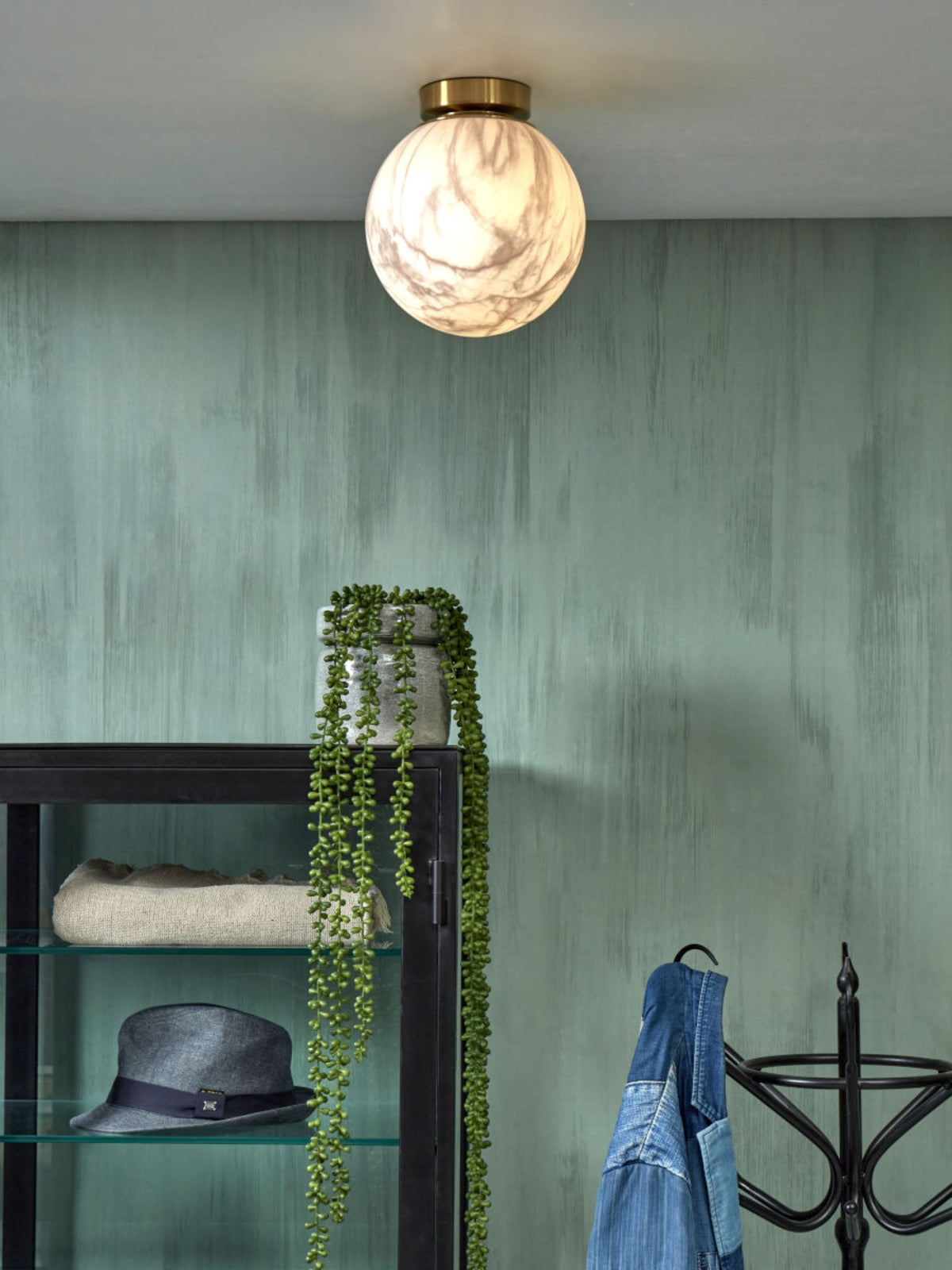 it's about RoMi Plafondlamp Carrara - Goud - Getint glas