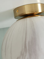 it's about RoMi Plafondlamp Carrara - Goud - Getint glas