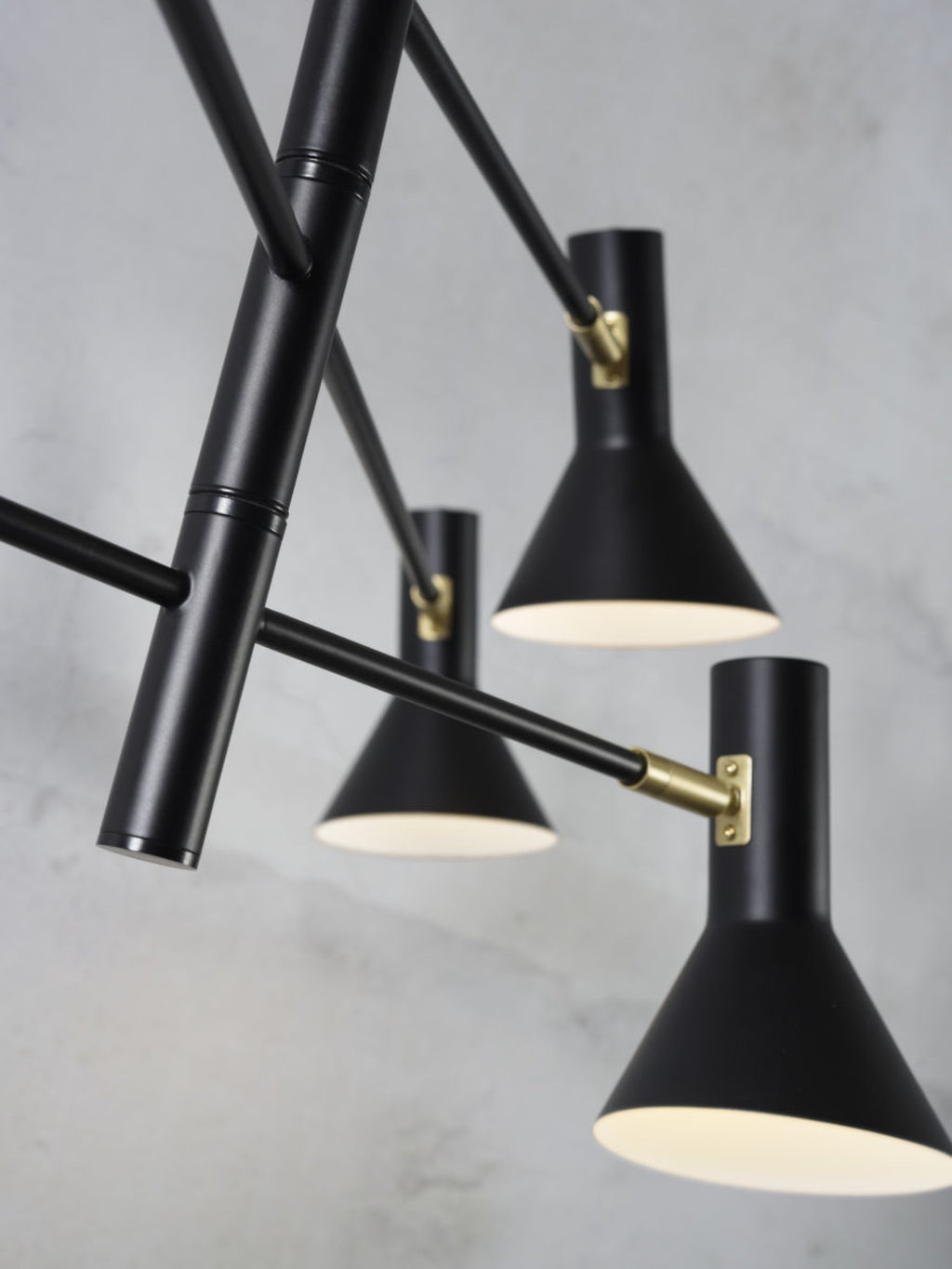 it's about RoMi Hanglamp Izmir 6-lamps - Zwart-Goud