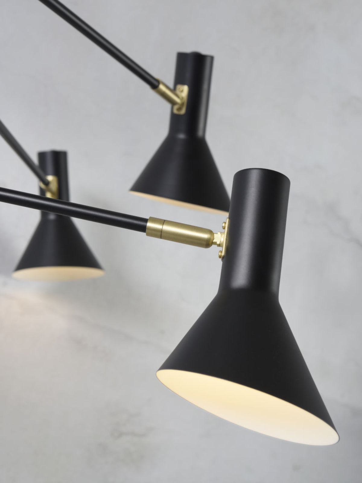 it's about RoMi Hanglamp Izmir 6-lamps - Zwart-Goud