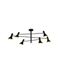 it's about RoMi Hanglamp Izmir 6-lamps - Zwart-Goud