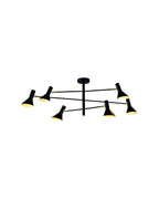 it's about RoMi Hanglamp Izmir 6-lamps - Zwart-Goud