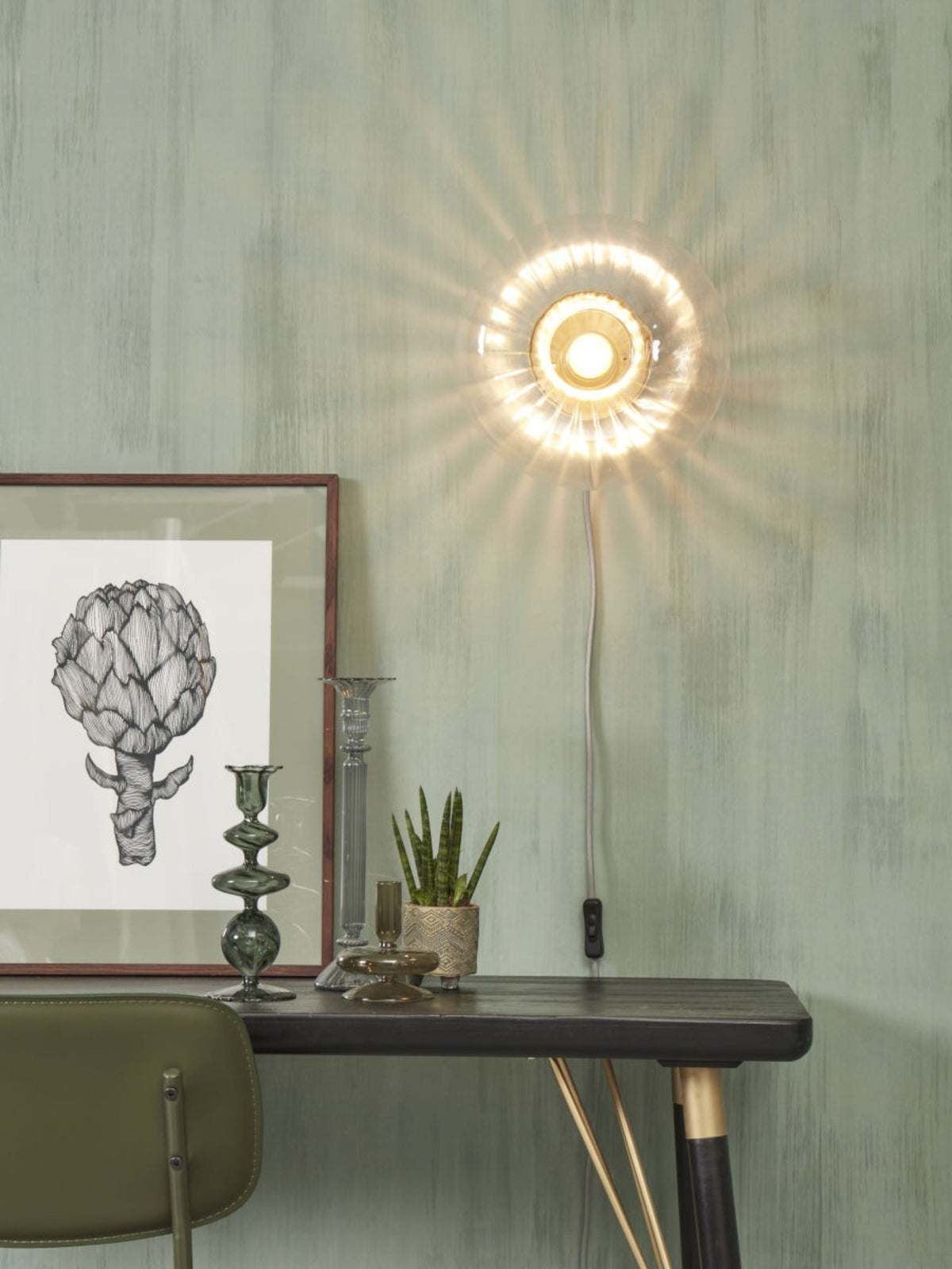 it's about RoMi Wandlamp Brussels - Goud