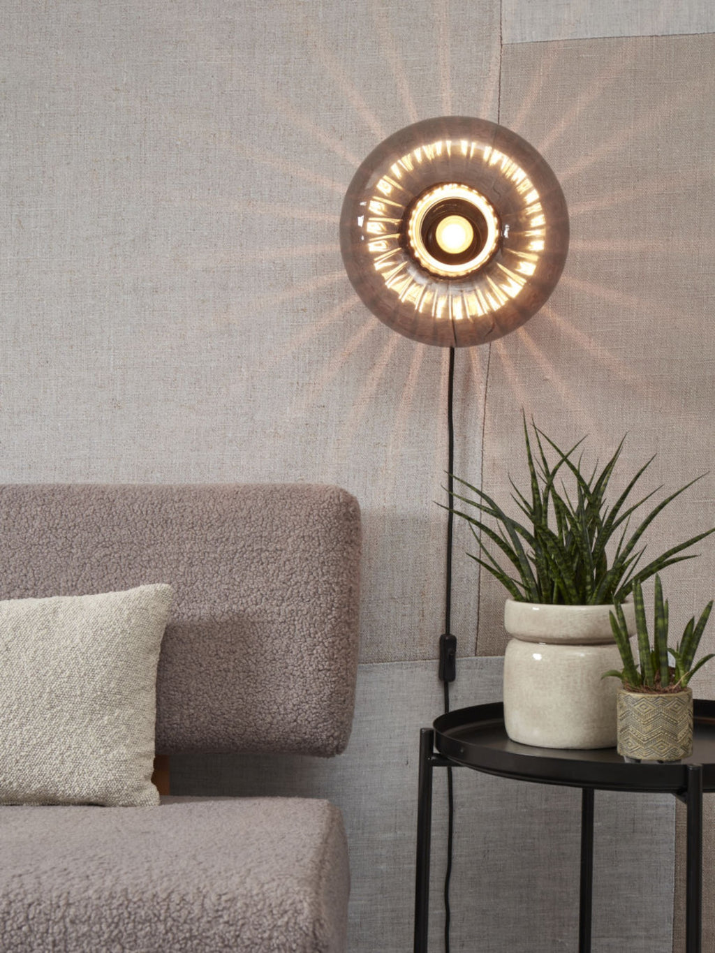 it's about RoMi Wandlamp Brussels - Zwart