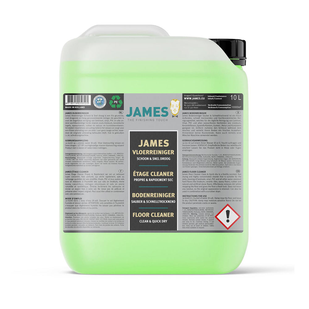 James Vloerreiniger Schoon en Snel Droog (A) - Milde Vloerreiniger - 10 Liter