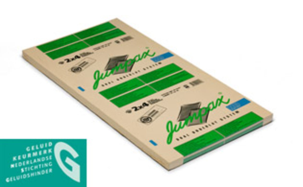 Jumpax Heavy Duty ondervloer 10 mm - 10dB - Voor niet egale ondergrond