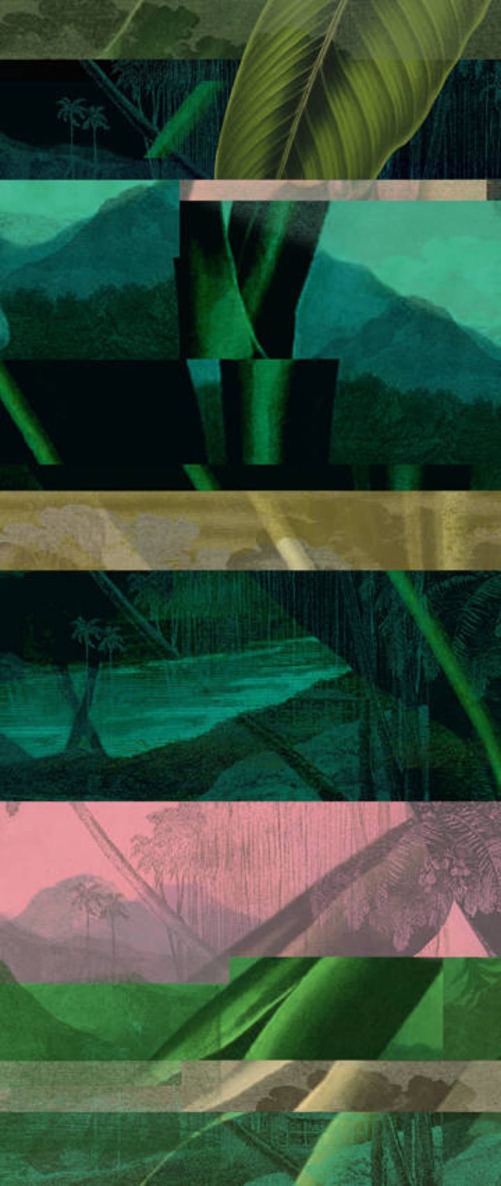 Masureel Wall Designs DGALO1011 Alocasia Night