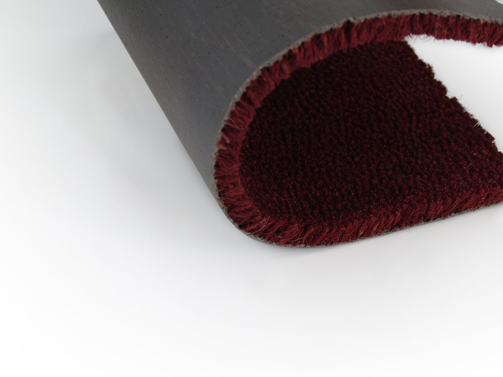 Kokosmat Bordeaux op maat - 17 mm dik